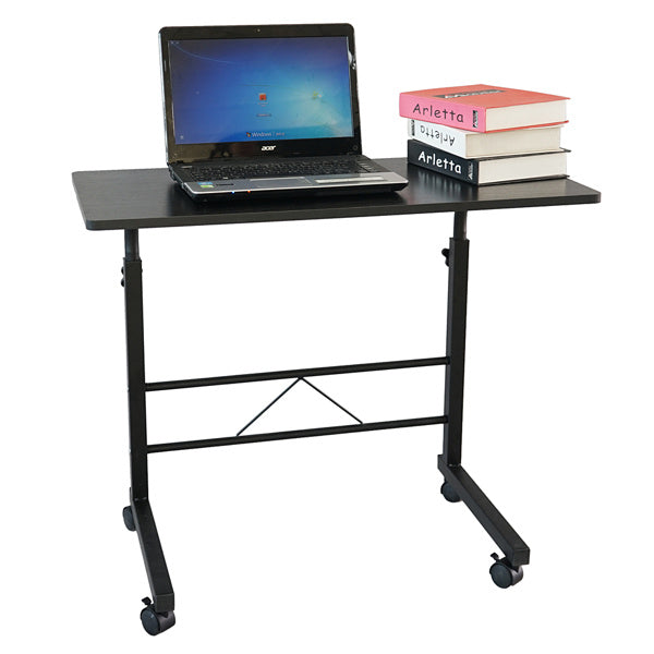 Small Mobile Multi Purpose Side Table - Black